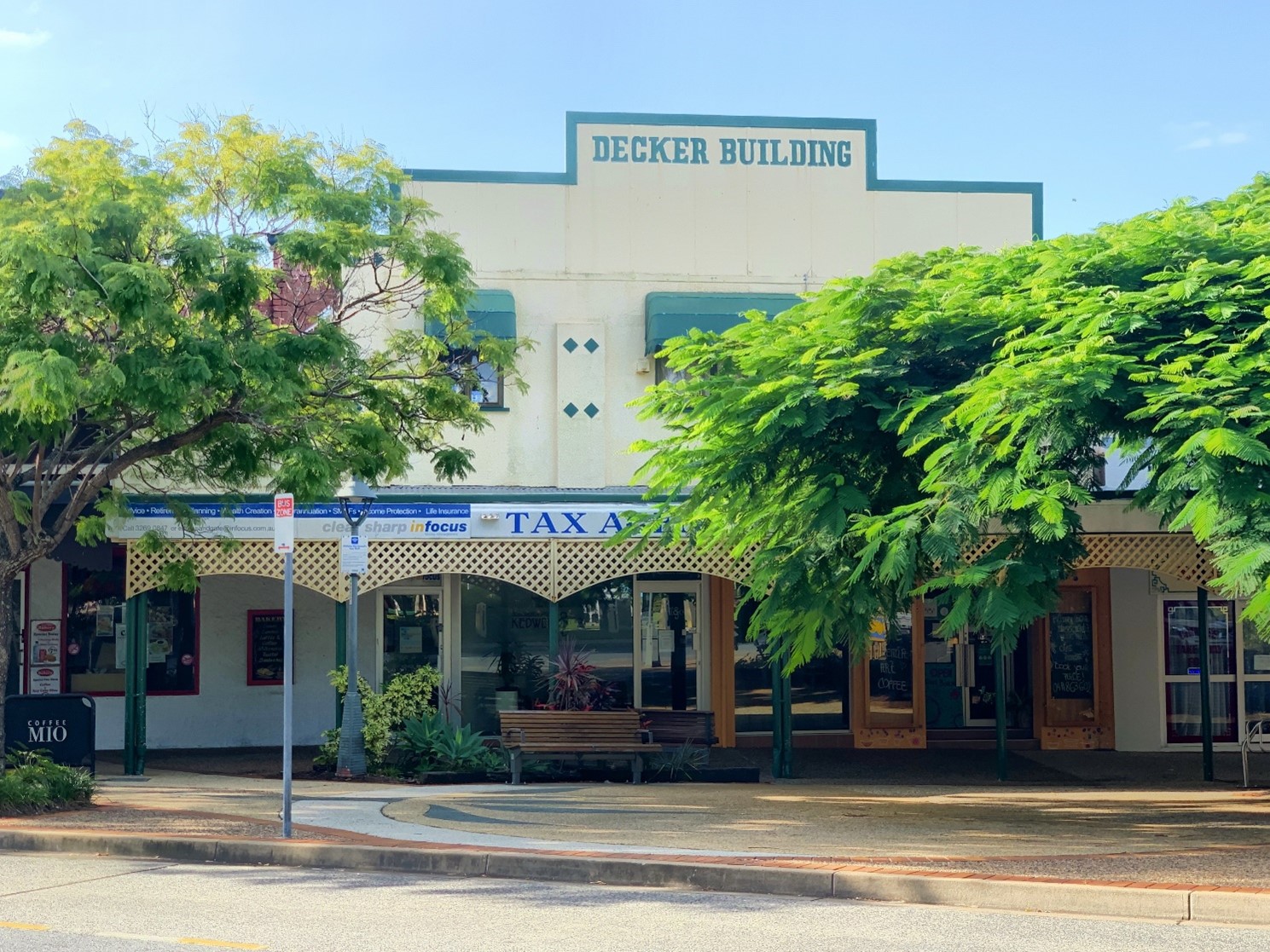 This is an image of the local heritage place known as the Decker Building, 8 Brighton Road, Sandgate